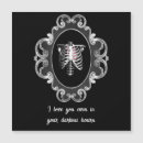 Search for heart and skull valentines day cards Black