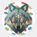 Search for autism puzzle stickers Kids