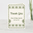 Search for celtic thank you cards Green