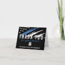 Search for police thank you cards Thin blue line flag