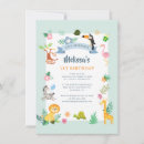Search for rainforest party invitations Safari wild one rainforest