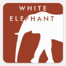 Search for white elephant party stickers Modern