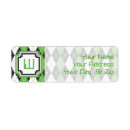 Search for argyle return address labels Green