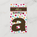 Search for alphabets business cards Trendy