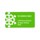 Search for snow flake return address labels Green