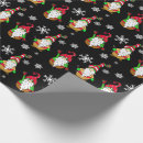 Search for gnome holiday wrapping paper Black