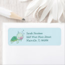 Search for cute turtle return address labels Baby