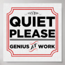 Search for genius posters Typography