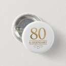 Search for 80th birthday badges Elegant