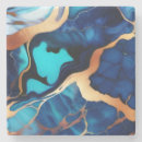 Search for blue marble coasters Abstract pattern