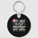 Search for playing volleyball key rings Santa