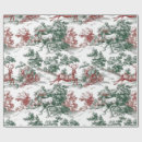 Search for santa christmas wrapping paper Red green