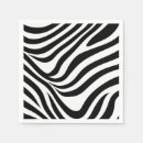 Search for zebra stripe napkins Black and white