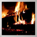 Search for log in fireplace posters Flames