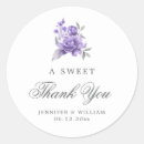 Search for rustic floral thank you stickers Purple