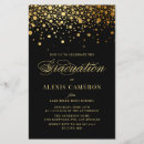 Search for black and gold graduation invitations Class of 2024
