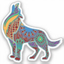 Search for tribal wolf stickers Spiritual