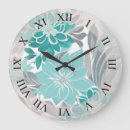 Search for grey and turquoise clocks Teal