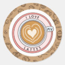 Search for i love latte stickers Cute
