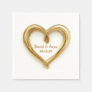 Search for gold and white wedding napkins Contemporary