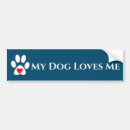 Search for dog lover bumper stickers Car