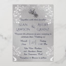 Search for silver floral border invitations Classic