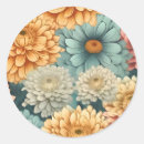 Search for retro floral pattern stickers Elegant
