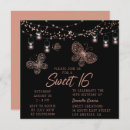 Search for unique sweet 16 invitations Rose gold