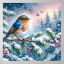 Search for winter bird posters Modern