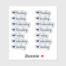 Search for day week stickers Cute