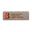 Search for floral initial return address labels Flower