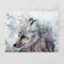 Search for winter snow wolf postcards Wolves