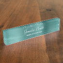 Search for teal name plates Girly