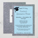Search for blue glitter graduation invitations Grad party