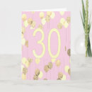 Search for 30th birthday cards Gold