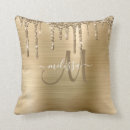 Search for metallic gold cushions Elegant