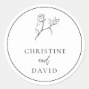 Search for bohemian floral wedding stickers Couple