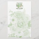 Search for rose stationery paper Green