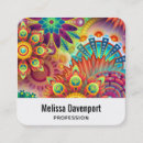 Search for multicolored business cards Decorative