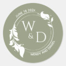 Search for double monogram stickers Minimalist