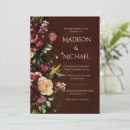 Search for burgundy and green wedding invitations Floral