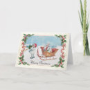 Search for sleigh ride christmas cards Vintage