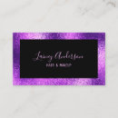 Search for purple foil business cards Aesthetician