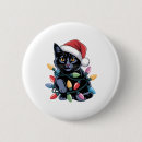 Search for funny christmas badges Black cats