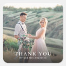 Search for photo thank you wedding stickers Elegant