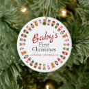 Search for baby name christmas tree decorations Babys first christmas