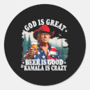 Search for god is great stickers Presidential satire