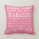 Search for inspirational quote cushions Dance
