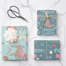 Search for winter forest animal wrapping paper Whimsical