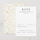 Search for white flower pattern invitations Gold